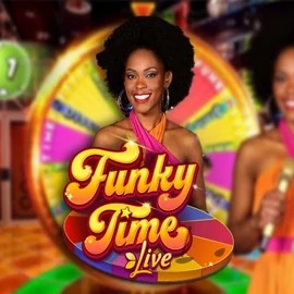 Funky Time by Evolution, showcased at spinsteincasino.at – game logo