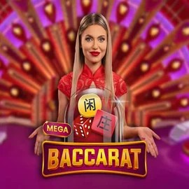 Live Casino logo of Mega Baccarat from Pragmatic Play at Spinstein Casino