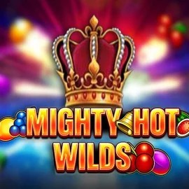 Slots logo of Mighty Hot Wilds from Inspired Gaming at Spinstein Casino